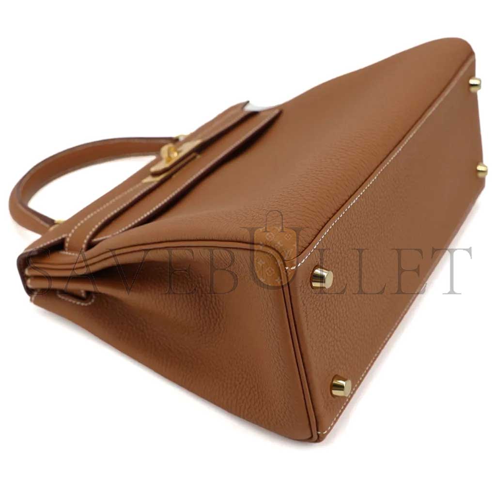 H**mes master kelly 28 gold brown gold togo gold buckle (28*22*10cm)
